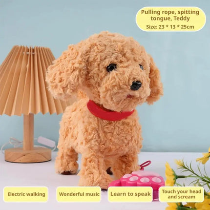 Interactive Electric Barking Dog Toy - Realistic Singing Dancing Licking Puppy Doll Interactive Pet Toy For Kids Toddlers