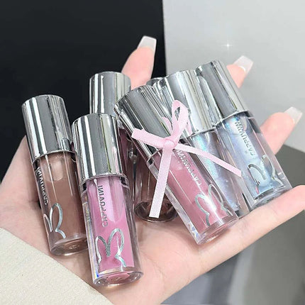 Cute Sparkling Mirror Lipstick Moisturizing Sexy Pink Shining Lips Gloss Long Lasting Lip Tint Makeup Jelly Glaze Cosmetics