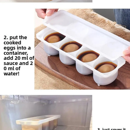 Egg Saving Box Practical Multifunctional Egg Organizer for Halogen and White Marinated Eggs