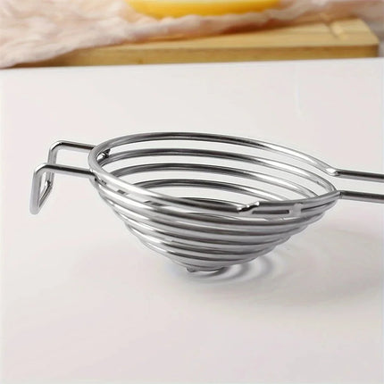 Egg Separator Long Handle Egg White Separator Food Grade Stainless Steel Egg Yolk Divider Filter Kitchen Gadget