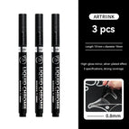 3Pcs Silver 0.8mm