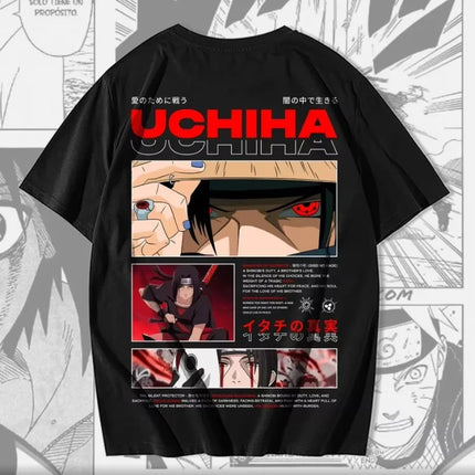Creative Hokage Element Y2k Anime T-shirt Cool Printed Men's and Women's Extra Large Short Sleeve T-shirt for Casual Fitness