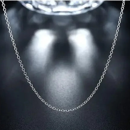 10pcs/lot Promotion! wholesale 925 sterling silver necklace, silver fine jewelry Rolo Chain 1mm Necklace 16 18 20 22 24"
