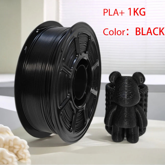 PLA+ 3D Printer Filament 1.75mm 1000g Per Spool  Black/White/Gray/Skin 1KG Spool PLA Plus 3D Printing Materials for 3D Printer