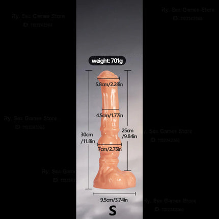 Three Sizes Oversized Long Horse Leg Shaped  Animal Simulated PVC Dildos Big Soft Monster Fisting Dick Anal Plugs Adult Sex Toys