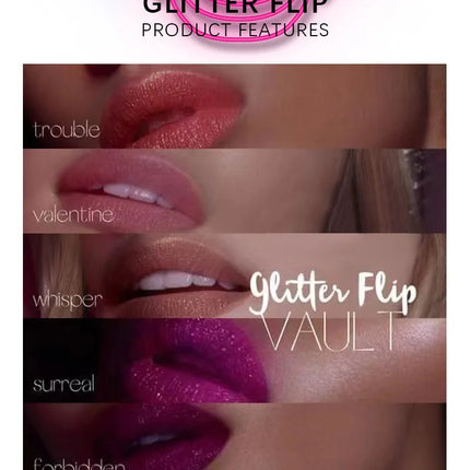 3pcs Glitter Lipstick Set Waterproof Sexy Blue Purple Black Lip Gloss Shiny Lip Tint Halloween Lip Makeup Tool Korean Cosmetics