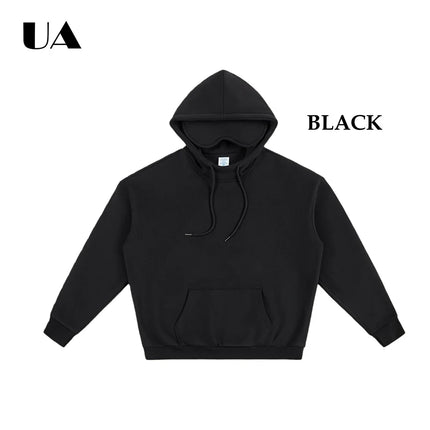 ULBYANRY 2026 Spring New Plush Hoodies with Eye Mask Trendy Hooded Sweathshirt Warm Cozy Commuting Unisex Loose Fit Sweatshirt
