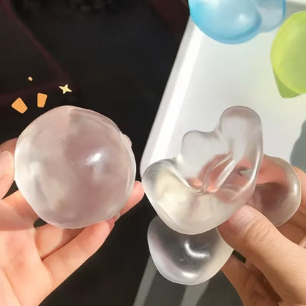 Moldable Squishy Pearl Coconut Oil Squeeze Toy Moldable Stress Ball Squishy Toy Slow Rising Decompression Sensory Toy for Adult
