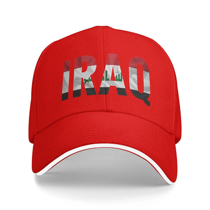 Women Men Iraq Flag Iraqi Outdoor Hat  Trucker Cap Casual Baseball Cap Snapback Hats