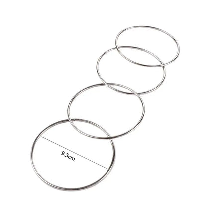 4pcs Magic Toy Metal Rings Classic Linking Iron Hoops Fun Magic Trick Playing Props Toys Tools Close-up Magic Tools Supplies