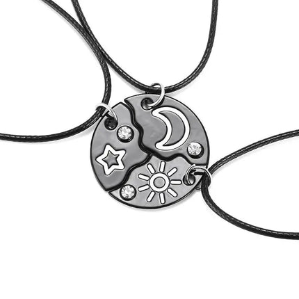 2/3pcs Friendship Necklaces for Women Girls Kawaii Best Friends Mom Daughter Pendant Chain BFF Jewelry Accessories Gifts 2025
