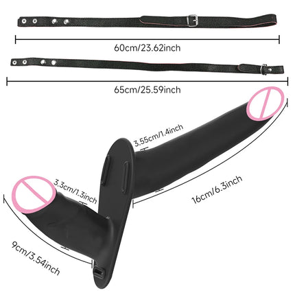 Double Penis Vibrator Dual Ended Strap on Elastic Harness Belt Strap On Dildo Adult Sex Toys for Woman Couples Anal Soft Dildos