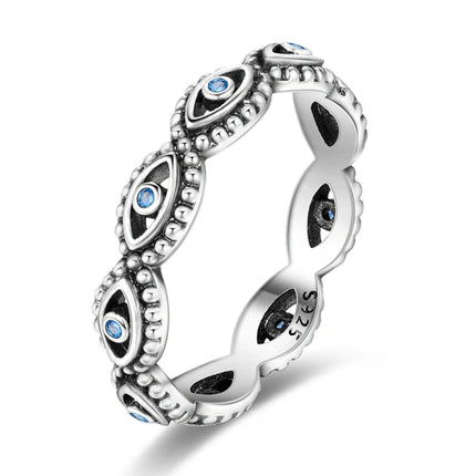 Shine Zircon Ring 925 Silver Original Stone Multi Layer Simple Infinitely Wide Rings For Women FineJewelry Wedding Party Gift
