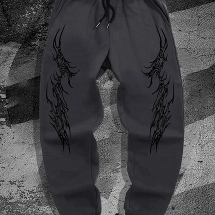 Gothic Style Men'S Casual Sports Jogging Pants, New Spring Model For Campus