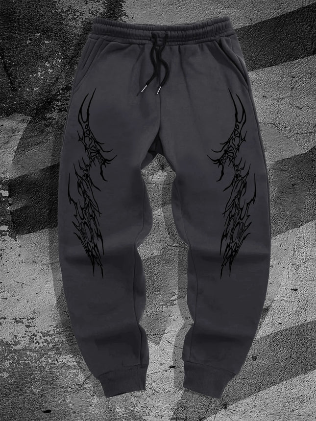 Gothic Style Men'S Casual Sports Jogging Pants, New Spring Model For Campus