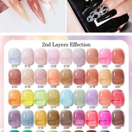 Parkson 12ml Nail Gel Polish TPO HEMA Free Glitter Semi Permanent Soak Off UV LED Long Wear Ultra Diamond Top Coat Varnish