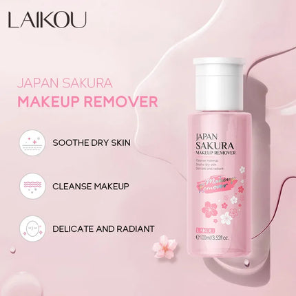 Makeup Remover Gentle Facial Cleansing Water Soothing Micellar Solution for Sensitive Skin, Travel Remover Face Skincare 100ml
