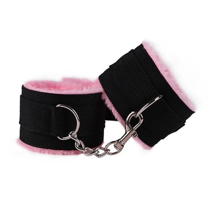 Adjustable Plush Handcuffs & Ankle Cuff Bracelet - Women Cosplay Fetish Adult Game Sexy Toys Accessories