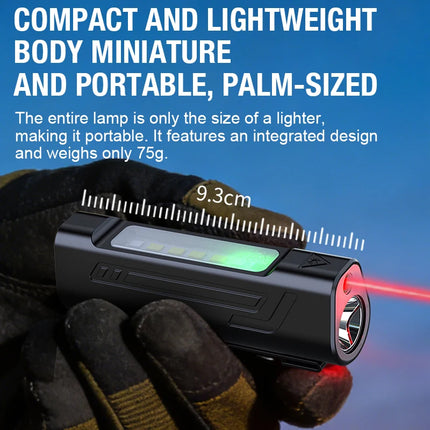 Ultra Bright LED Flashlight New Infrared Rechargeable Waterproof Torch with Pen Clip Magnetic Outdoor Camping Emergency Lanterna