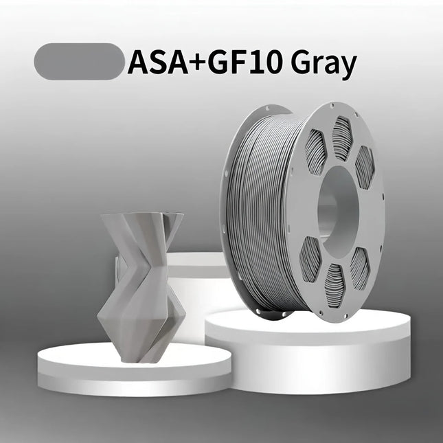 ASA GF Filament 1.75mm Glass Fiber Reinforced ASA High Temp Resistance 3D Printing Materials No Warping No Clogging
