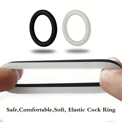 3PCS Silicone Penis Rings Set Delay Ejaculation Cock Ring Glow In Dark Male Stamina Enhancer Lock Sperm Sex Toys for Men Couples