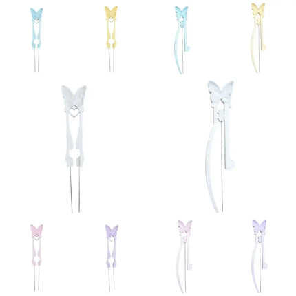 Single/Double Needle Fuse Bead Pen Butterfly Point Grip Perler Bead Tweezer High-Quality Handheld Collage Fuse Needle DIY Crafts