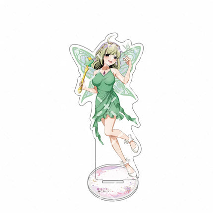 Gushing Over Magical Girls Locomuji White Dress Daisy Acrylic Standkeying, Elf Wings Anime Desk Ornament, Collectible FigureGift