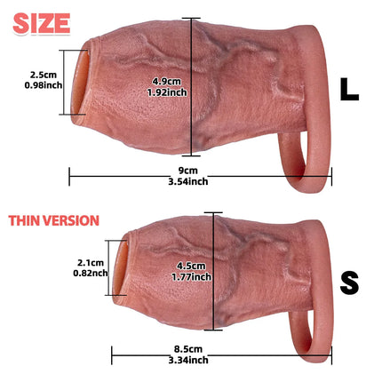 Man Dick Enlargement Semen Lock Ring For Men Delayed Ejaculation Soft Silicone Penis Sleeve Hollow Cock Ring Adult 18+ Sex Toy