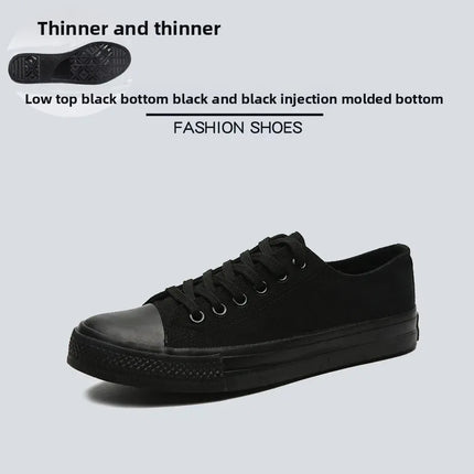 Unisex Casual Canvas Flat Shoes Spring Summer Breathable Rubber Sole Comfortable Slip-On Adults Flat Heel Fashionable Trendy