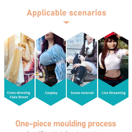 ONEFENG Realistic Silicone Panties Gays Pussy Pants  Sexy Fake Vagina Form Crossdresser Transgender Shemale Drag Queen Cosplay