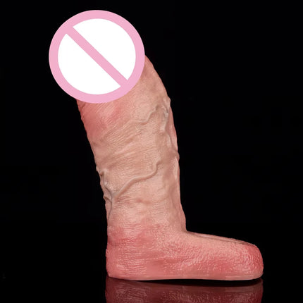 ORALSX Soft Ultra Penis Sleeve Deep Veins Design With Cock Ring For Dick Enlarger Dildo Sheath Silicone Male Sex Toy Pleasure