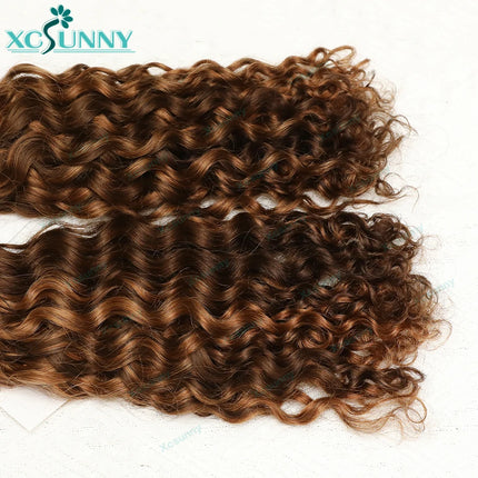 Bulk Human Hair For Braiding Curly Loose Deep Braiding Hair Extensions Color 30 4 Bulk Human Hair For Braids Double Drawn