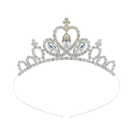 Kids Rhinestone Tiara Princess Headband for Girls Birthday Accessories Bridal Crystal Crown Tiara Wedding Hair Jewelry