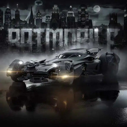 In Stock Xiwanshe BATMOBILE 1/12 ASSEMBLY MODEL Movable Model Toys Batman With LED Bat car