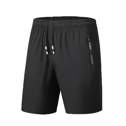 Men's Quick Dry Running Shorts with Drawstring and Zip Pockets - Ideal for Athletic Workouts and Gym Sessions