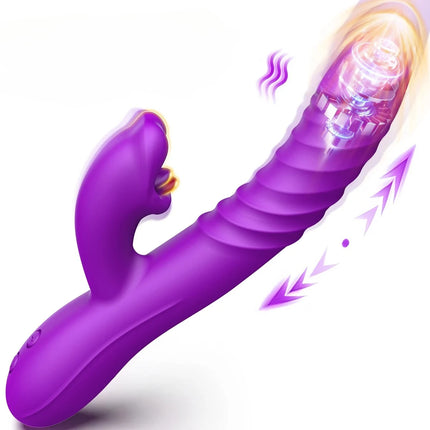 Female Licking Thrusting Dildo Vibrator G Spot Clitoris Anal Stimulator Vagina Masturbators Adult Sex Toy for Women 18+