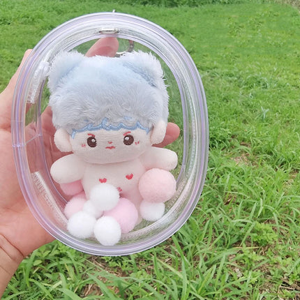 2023 Plush Doll Storage Pouch Transparent Mystery Box Storage Fashion Thicken Keychain Bag Classic Cute Doll Bag Keychain Wallet