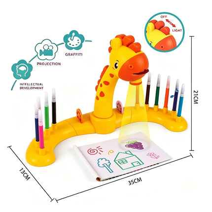 Electric Deer Projection Drawing Board Multi-Functional Writing Board Learning Drawing Can Erase Coloring Educational Toys
