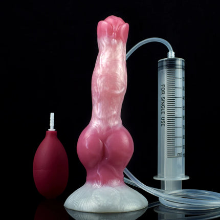 NNSX Fantasy Squirting Dildo with Suction Cup Dog/Wolf Knot Ejaculation Penis Silicone Female Masturbation Adult Anal Sex Toys
