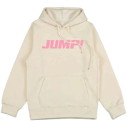 Black and Pink Jump Single Hoodies Korean Girls Band Fashion Sweatshirts Fashion Casual HipHop Sweatshirt Harajuku Unisex