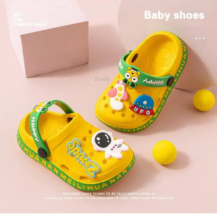New Children Kids Baby Boys Girls Mules Clogs Summer Soft Sole Garden Beach Slippers Sandals Cave Hole Baby Shoes for Boys Girls