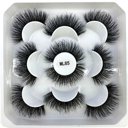 New 5 pairs 8-25mm natural 3D false eyelashes fake lashes makeup kit Mink Lashes extension mink eyelashes maquiagem