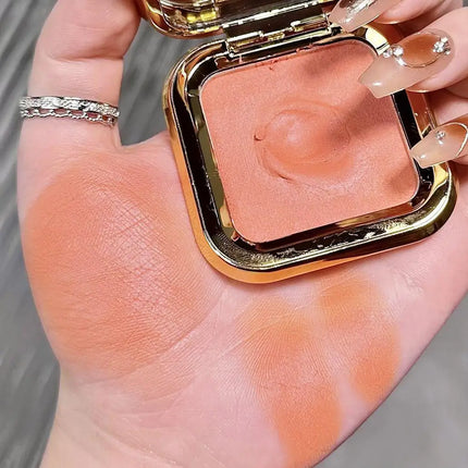 Peach Kiss 3D blush cream rouge Matte pearlescent Blusher Natural and lasting Color rendering Facial contour Blusher