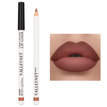 6pcs/Set Lip Liner Set Eyeliner Set Lip Combo Long lasting Matte Waterproof Lipstick Lip Liner Lipstick Lip Makeup
