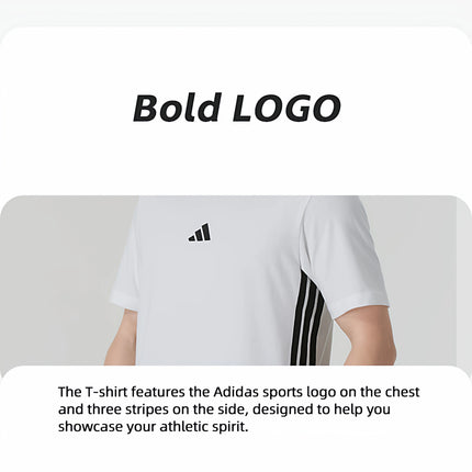 Adidas Men's Cotton T-Shirt - Breathable Running Fitness Tee / T-Shirt Adidas Homme Coton - Tee Respirant Running Fitness