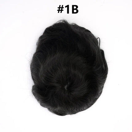 Os21 0.03-0.04mm NG Clearance Thin Skin Toupee Capillary Prothesis Hair Piece For Men Hair Replacement System V Loop Men Toupee