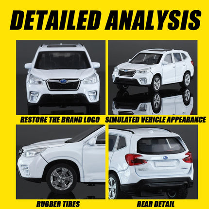 2025 1/43 Scale Subaru Forester WRX STI Sports Cars Alloy Diecast Metal Classic Model Toy Kid Exquisite Gift Collection Decorati