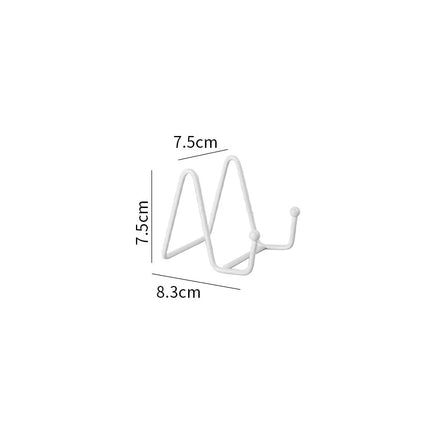Iron Art Magazine Display Stand Storage Rack Dish Plate Bowl Picture Frame Photo Book Pedestal Support Holder Shelf  Ornaments