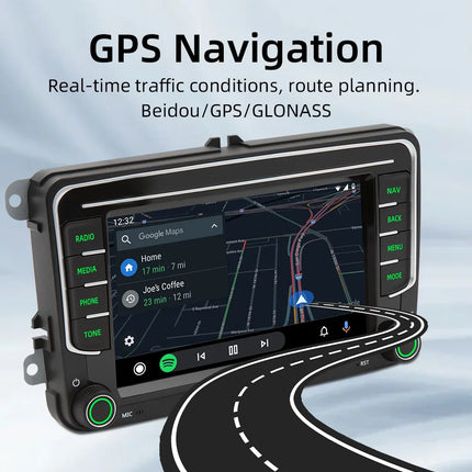 BQCC 7" Android 13 Octa Core Car Player Mirrorlink Carplay WIFI GPS For Volkswagen VW CC Passat B7 Polo Golf 5 6 Jetta mk5 mk6