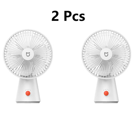 Xiaomi Mijia Desktop Move Fan Type-C Charging 4000 mAh Ultra-long Battery Life Mini Low Noise Desktop Handheld Dual Use Summer